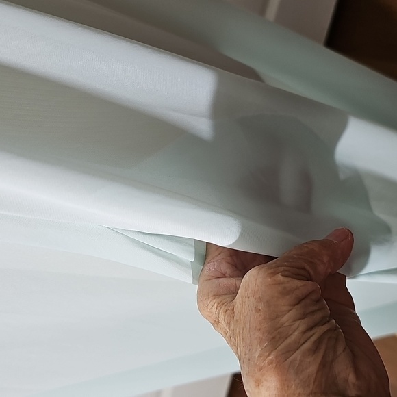 Miss Elaine Light Blue And White Lace,‎ long Vintage Robe. Oversized Small. - Picture 5 of 12